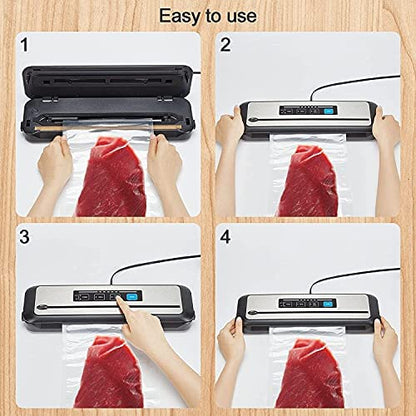 INKBIRD WIFI Sous Vide Cooker Bundle with Vacuum Sealer Machine | 1000W Sous-Vide Cooker Immersion Circulator with 14 Preset Recipes on APP and Thermal Immersion with Timer