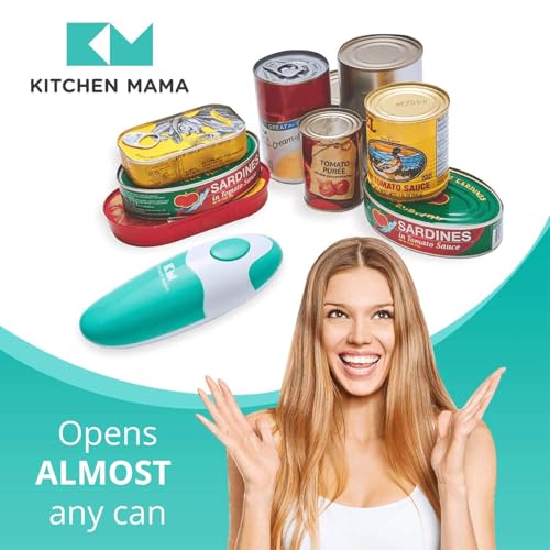 Kitchen Mama Auto Electric Can Opener, Teal