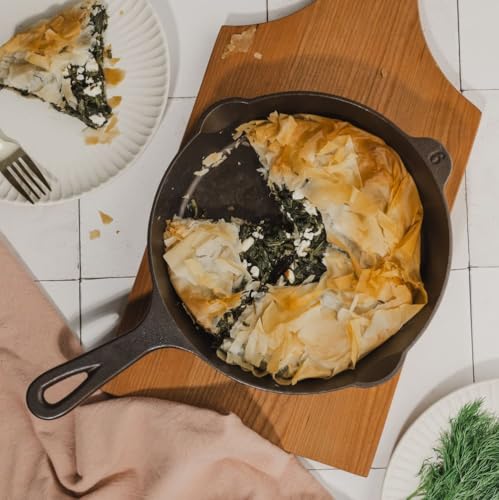 Lancaster Cast Iron No. 6 skillet - 8 3/4 inch diameter Pre-seasoned Frying Pan, Made in USA