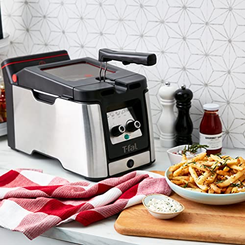 T-fal FR600D5A Electric Deep Fryer with Basket, 3.5L Oil, 1800W, Odor Filtration