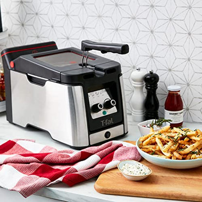 T-fal FR600D5A Electric Deep Fryer with Basket, 3.5L Oil, 1800W, Odor Filtration