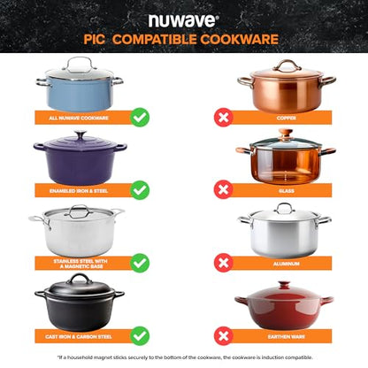 Nuwave Double Pro Cooktop Induction Countertop Burner, Portable, 50°F-575°F