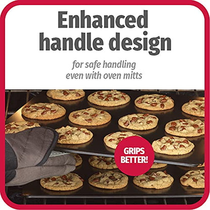 GoodCook AirPerfect Insulated Cookie Sheets Set of 2 Nonstick Carbon Steel Construction Pans for No-Burn Baking with Ergonomic Grip, 16 x 14-Inch, Gray