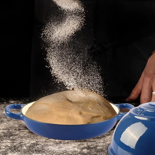 CUKOR 7QT Dutch Oven Pot With Lid, Enameled Cast Iron Dutch Oven For Bread Baking, Non-Stick Bread Pot for Oven/Stovetop (Roast, Braising, Stewing, Soups)