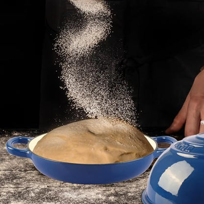 CUKOR 7QT Dutch Oven Pot With Lid, Enameled Cast Iron Dutch Oven For Bread Baking, Non-Stick Bread Pot for Oven/Stovetop (Roast, Braising, Stewing, Soups)