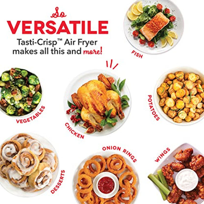 Dash Tasti-Crisp Small Air Fryer, 2.6 Quart, 1-2 People, Black