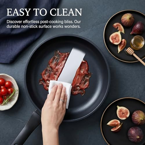 Legacy Culinaryware Nonstick Frying Pan Skillet,12 Inch Frying Pan Skillet,Egg pans,Omelette Pan,PFOA Free,Kitchen Pots Induction Pot