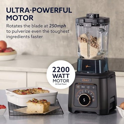 Titan Performance Blender for Smoothies, Salsa, and Soups, 84oz Glass Jar, 4 iBlend Preset Functions, 5 Manual Speeds, 2200-Watts, Reversible Motor Technology, Self-Cleaning Appliance