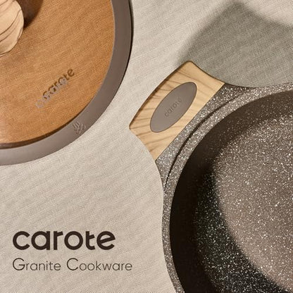 CAROTE 26PCS Pots and Pans Set Non Stick, Cookware Set Pots and Pans Induction Cook Ware, Nonstick Kitchen Cooking, PFOA Free