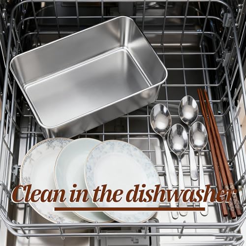 8pcs Bread Loaf Pans Set 8.5" × 5.7" Bread Pans Stainless Steel Loaf Toast Baking Pan Metal Bakeware Loafs Breads Pan for Baking Breads for Meatloaf Lasagna Cake Oven Dishwasher Safe