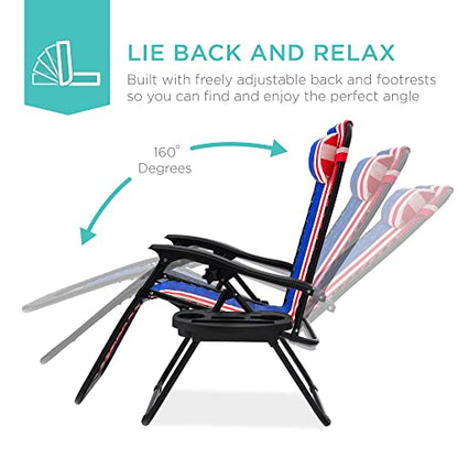 Best Choice Products Zero Gravity Chair Recliner, American Flag