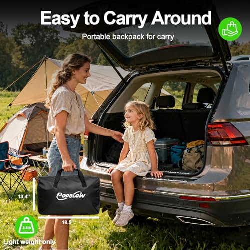 20Ft Portable Inflatable Projector Screen with Build-in Air Blower and Carry Bag, Double-Sided Projection Easy Set Up One-Piece Design Inflatable Screen Outdoor for Backyard Movie Night Pool Party
