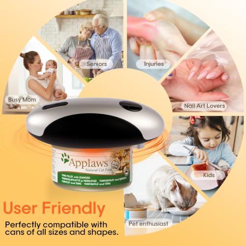 ZEUSORA Electric Can Openers in 2026: Automatic Can Opener Electric with Rechargeable. The Can Opener Creates A Smooth Edge, Making It The Best Gift for Seniors And Kids. Sliver & Black