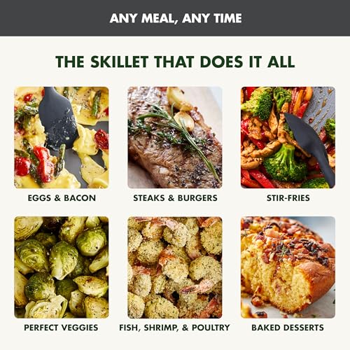 GreenPan Advanced 12” X 15” Electric Skillet with Lid, 7QT Capacity for Family Meals, Healthy Ceramic Nonstick PFAS-Free Coating, Fry, Sauté, Steam, Simmer, Sear, Stir Fry, Dishwasher Safe, Graphite