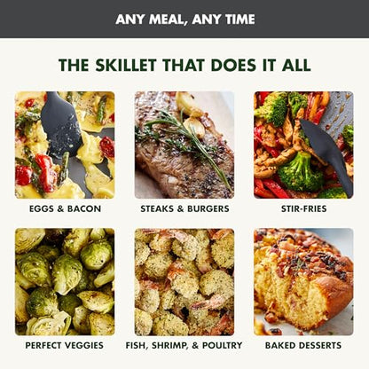 GreenPan Advanced 12” X 15” Electric Skillet with Lid, 7QT Capacity for Family Meals, Healthy Ceramic Nonstick PFAS-Free Coating, Fry, Sauté, Steam, Simmer, Sear, Stir Fry, Dishwasher Safe, Graphite