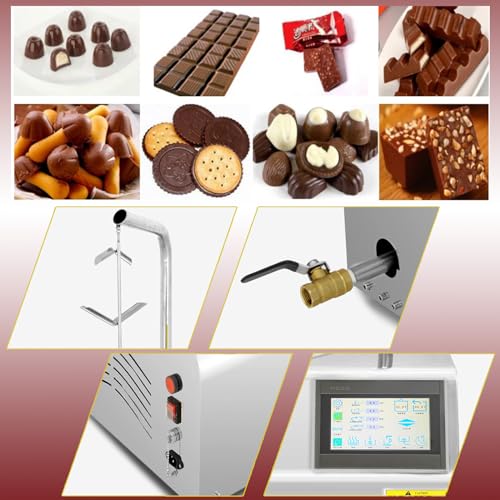 Koalalko Chocolate Fountain Machine,Chocolate Termperating Machine Chocolate Melting Machine,Chocolate Processing,Chocolate Tempering Melting Vibrating,Chocolate Melting pot perfect for Chocolate Bar