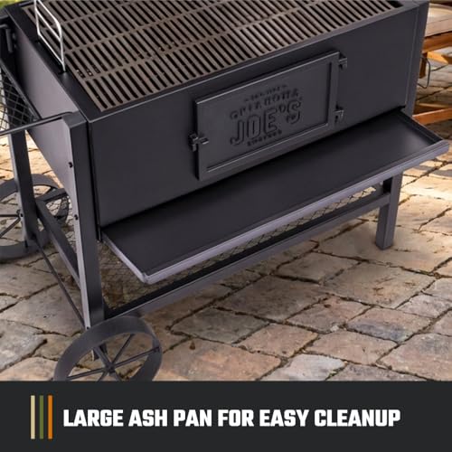 Oklahoma Joe's Judge Charcoal Grill and Smoker with 540 sq in Cooking Area in Black