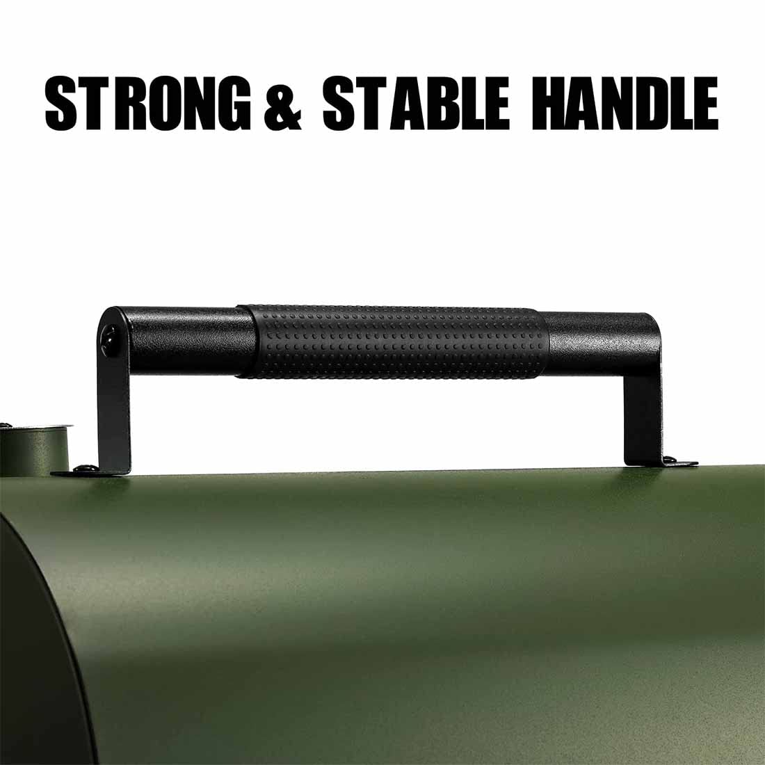 MAISON HUIS Adjustable Portable Charcoal Grill Multi-functional Metal Small BBQ Smoker for Outdoor Hiking Picnic(Green)