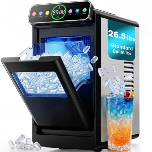 Silonn Countertop Ice Maker with Smart Touchscreen, Ambient Light & Timer