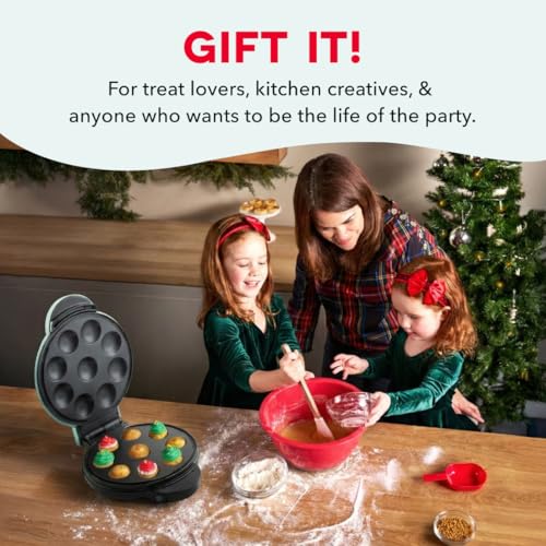 Dash MultiMaker® Treat Maker System - Make Mini Donuts, Cupcakes & Heart-Shaped Waffles - Interchangeable Plate Design - dishwasher safe Parts for Easy Cleanup - Aqua