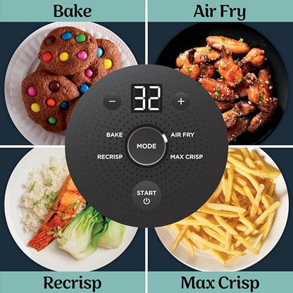 Ninja Crispi Glass Air Fryer, 4-in-1, Grey, FN101GY