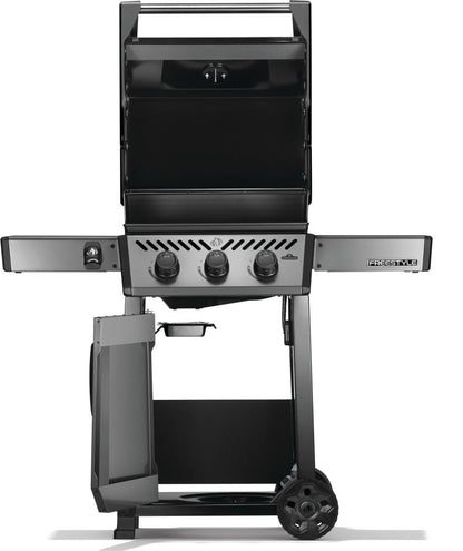 Napoleon Freestyle 365 Natural Gas Outdoor Grill, Graphite Grey – 3-Burner BBQ with Stainless Steel Cooking Grates