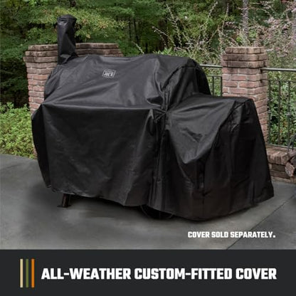 Oklahoma Joe's Highland Offset Charcoal Smoker and Grill with 900 sq. in. Cooking Area in Black