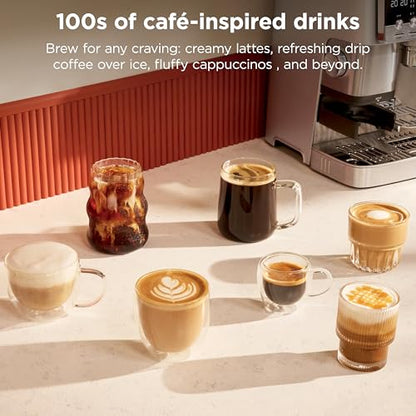 Ninja Luxe Café Mini Plus with AutoFroth, Amazon Exclusive Bone & Champagne