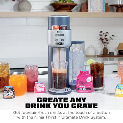 Ninja Thirsti Ultimate Drink System, Soda Maker, Cyberspace, WC3001BL2