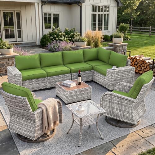 Outdoor Patio Furniture Set PE Wicker Rattan Outdoor Sectional Sofa
