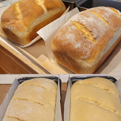 ZEONHAK Loaf Pan, 9x4 Inch Set of 5 Rectangular Baking Bread Loaf Pan with Easy Clean Non-Stick for Lasagna, Meatloaf Breads, Cake, Sandwich