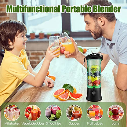 Portable Personal Blender for Smoothies,Juices,20oz Outdoor Sports,Family Travel（Black）