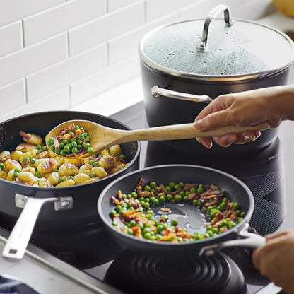 KitchenAid Hard Anodized Induction Nonstick Cookware Pots and Pans Set, 10 Piece, Matte Black