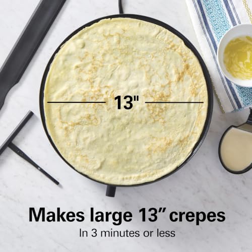 Hamilton Beach Electric Crepe Maker With 13” Ceramic Nonstick Griddle