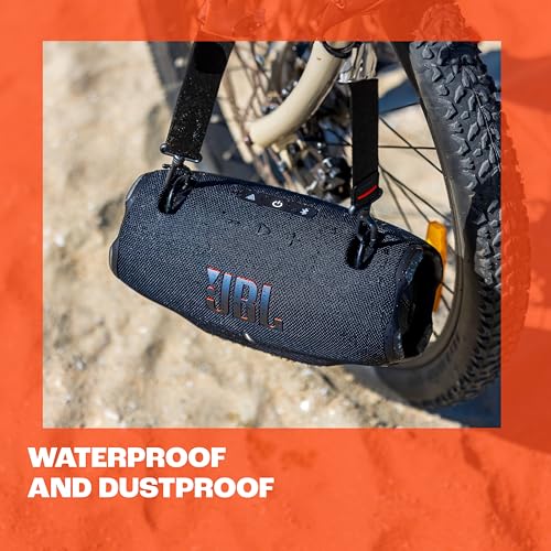 JBL Xtreme 4 - Portable Bluetooth Speaker, Powerful Sound and Deep Bass, IP67 Waterproof, 24 Hours of Playtime, Powerbank, Auracast for Multi-Speaker Pairing (Black)