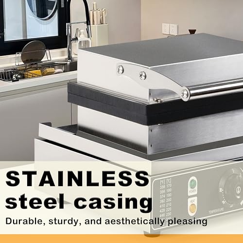 AEYDJXMER 110V Us Plug Commercial Waffle Donut Machine 6 Holes Double-Sided Heating 50-300℃，Donut Machine,Mini Donut Machine, Electric Doughnut Maker 1550W,Essential Snacks For Party Stalls, YD-6A