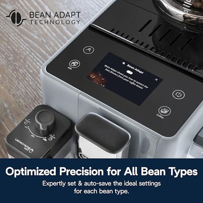 De'Longhi Rivelia Automatic Espresso Machine, Milk Frother, Pebble Gray
