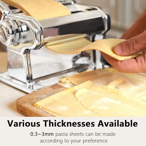 YASHE 3-in-1 Pasta Maker Machine with Adjustable Thickness