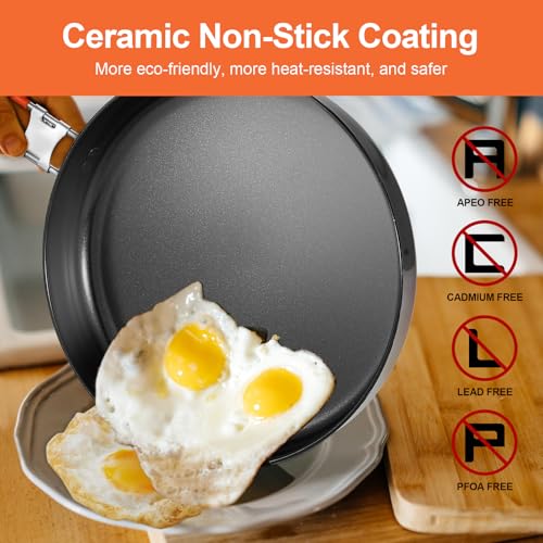 Odoland 15pcs Stainless Steel Camping Cookware Camping Pot and Pan Set with Portable Camping Stove Camping Mess Kit with Plates Bowls Forks Knives Spoons for Hiking Backpacking and Picnic