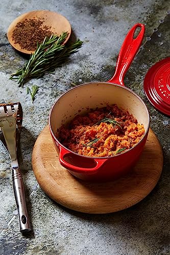 Le Creuset Enameled Cast Iron Signature Saucepan, 2.25 qt., Cerise