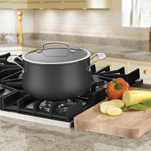 Cuisinart Contour 5-Quart PURELYCERAMIC™ Nonstick PFAS Free Hard-Anodized Dutch Oven with Cover, 6445C-22