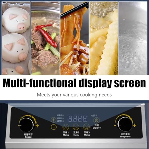Automatic Stir Fry Machine 5KW, Commercial Electric Wok Cooker with 360° Planetary Mixing, Auto Stir Frying Robot, Smart Cooking Machine for Restaurant Kitchen