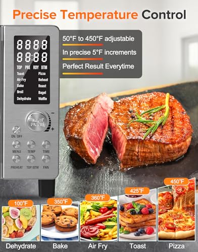 Nuwave Bravo Pro Smart Air Fryer Toaster Oven Countertop Combo