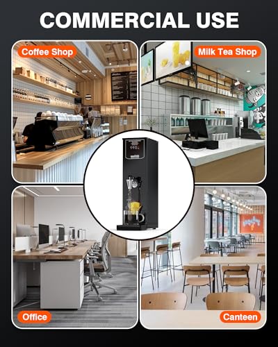 WantJoin Commercial Water Boiler - Electric Hot Water Dispenser 35L(9.2 GAL)/Hour Step-Heating Automatic Temperature Control 32°F - 212°F for Boba Tea Coffee Shop Office