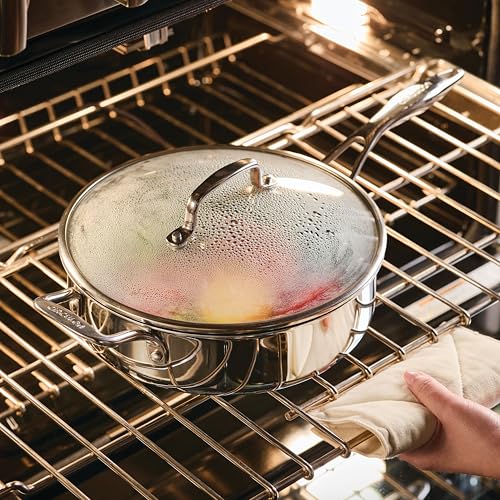 Circulon C1 Series Stainless Steel Nonstick Cookware Set - 11-Piece – Induction Pots & Pans Set with ScratchDefense, Metal Utensil Safe
