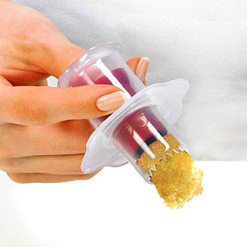 GXHUANG 2pcs Cupcake Tools Muffin Cake Pastry Model Plunger Cutter Decorating Plastic Cake Digging Holes Device Filling - Cupcake Hole Punch