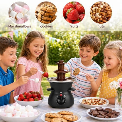 3-Tier Chocolate Fondue Fountain, Electric Chocolate Fountain Machine
