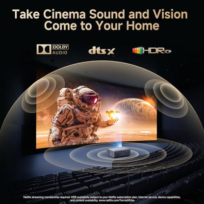 4K Projector with Built-in Apps, 1500ANSI Auto Focus&6D Keystone Dolby Audio Kogata Smart Projector with WiFi 6 Bluetooth Outdoor Movie Proyector for Home Theater HDR10+ UPGRADE