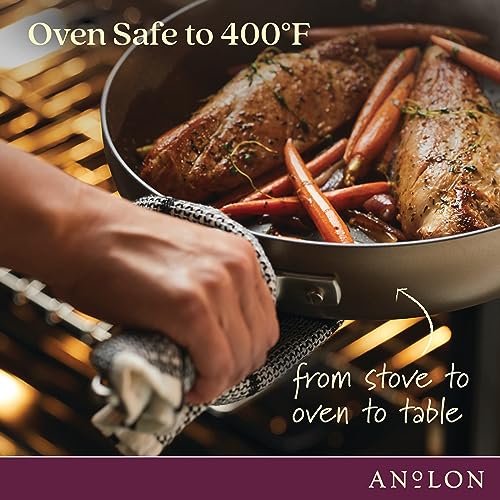 Anolon Advanced Home Hard-Anodized Nonstick 11-Piece Cookware Set (Bronze)