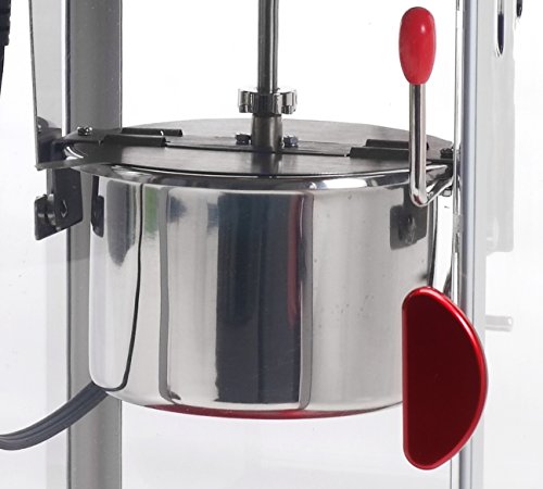 Elite Gourmet EPM-250X Maxi-Matic 2.5 Ounce Classic Carnival, Tabletop Kettle Popcorn Popper Machine, Retro-Style, Movie Hot Buttered Popcorn, Red